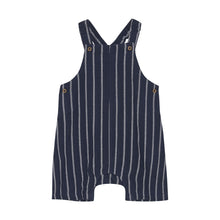 Load image into Gallery viewer, Minymo Baby Onesie and Stripe Overall Navy
