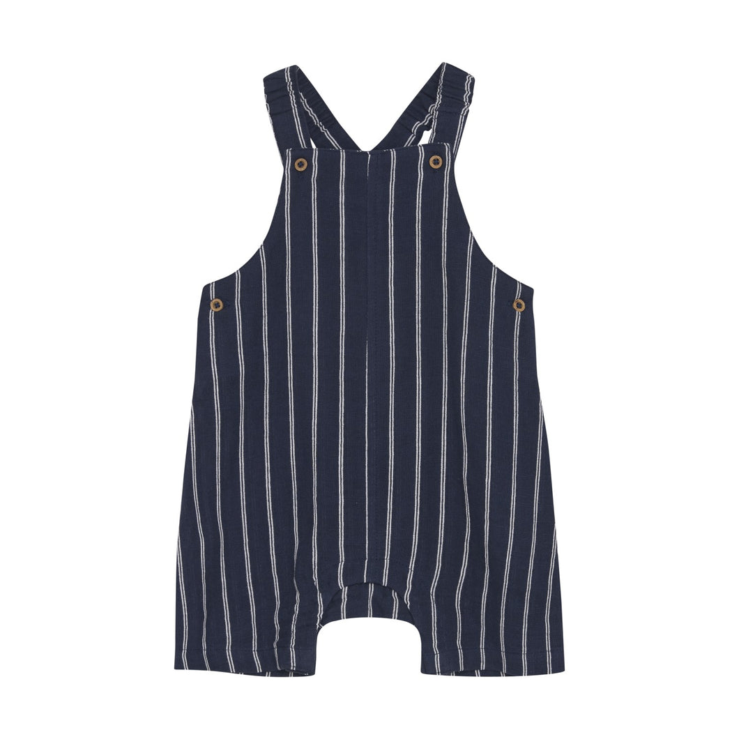 Minymo Baby Onesie and Stripe Overall Navy