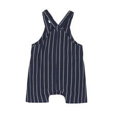 Load image into Gallery viewer, Minymo Baby Onesie and Stripe Overall Navy
