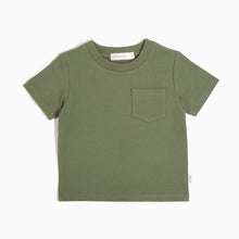 Load image into Gallery viewer, Miles Basics Olive Tee with Pocket
