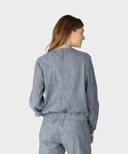 Load image into Gallery viewer, Sandwich Linen/Cotton Jacket Navy Melange
