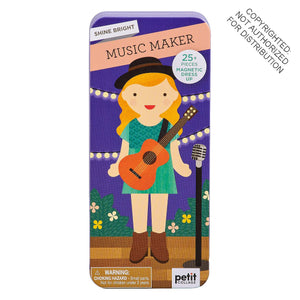 Shine Bright Music Maker Magnetic Dress Up Toy In a Tin