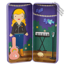 Load image into Gallery viewer, Shine Bright Music Maker Magnetic Dress Up Toy In a Tin
