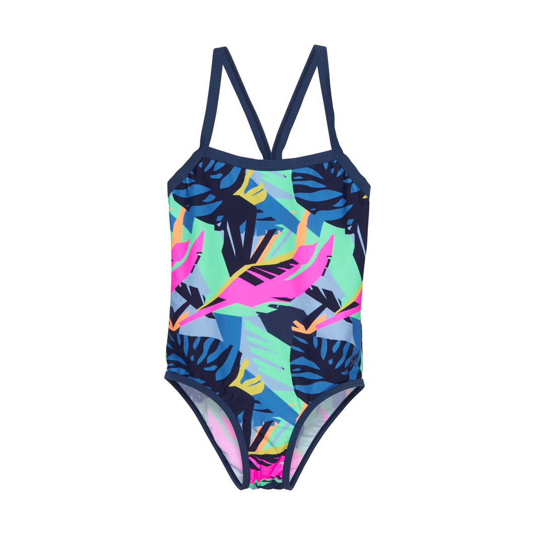 Color Kids Abstract Palm Leaf Swimsuit
