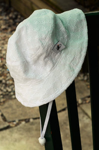 Cotton Eyelet Lace Camp Hat