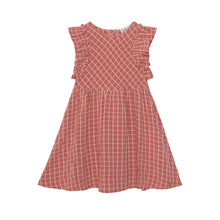Load image into Gallery viewer, Deux Par Deux Plaid Dress With Ruffle Sleeve
