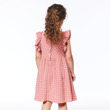 Load image into Gallery viewer, Deux Par Deux Plaid Dress With Ruffle Sleeve
