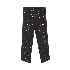 Deux Par Deux Printed Capri With Mesh Detail