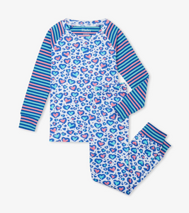 Hatley Cheetah Hearts Pyjamas