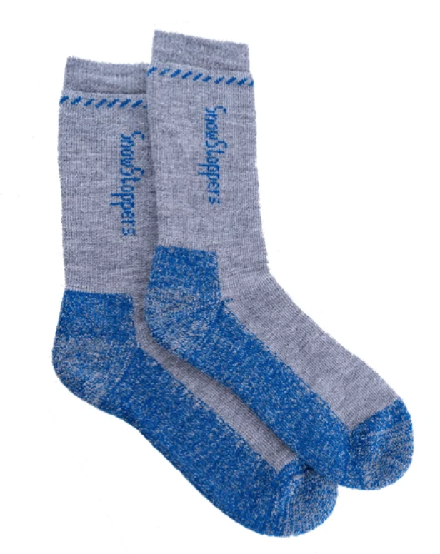 Alpaca Wool Socks Grey Blue