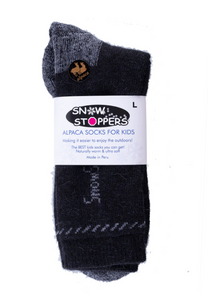 Alpaca Wool Socks Black/Grey