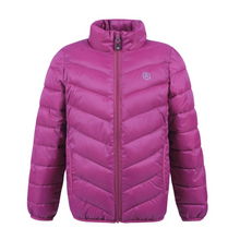 Load image into Gallery viewer, Color Kids Quilted Packable Jacket Festive Fuchsia
