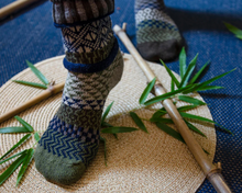 Load image into Gallery viewer, Solmate Adult Recycled Wool Sox Bamboo Green
