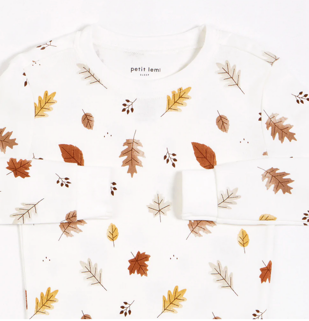 Petit Lem Fall Foliage Print Pyjamas