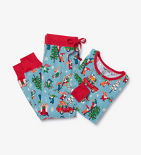Load image into Gallery viewer, Little Blue House Gnome for the Holiday Womens Jersey PJ Set
