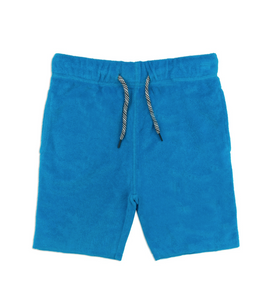Appaman Cotton Terry Camp Shorts Blue