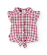 Load image into Gallery viewer, Boboli Cherry Check Blouse
