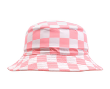 Load image into Gallery viewer, Headster Check Yourself Reversible Bucket Hat Peaches
