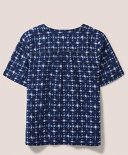 Load image into Gallery viewer, White Stuff UK June Linen Top Navy Multi
