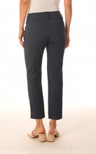 Load image into Gallery viewer, Brenda Beddome Stretch Twill Straight Leg Crop Pant Black
