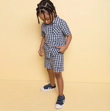 Load image into Gallery viewer, Miles the Label Navy Gingham Shirt
