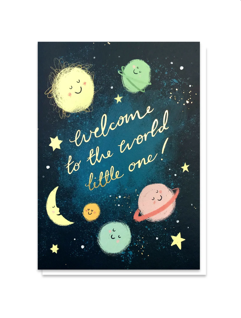 Welcome to the World Little One Baby Card