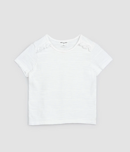 Miles the Label Frill Tee Off White