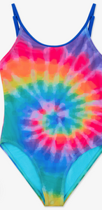 Limeapple Kelly Rainbow Tie Dye One Piece Swimsuit