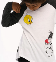 Load image into Gallery viewer, Chaser Brand Tweety and Sylvester Baseball Tee
