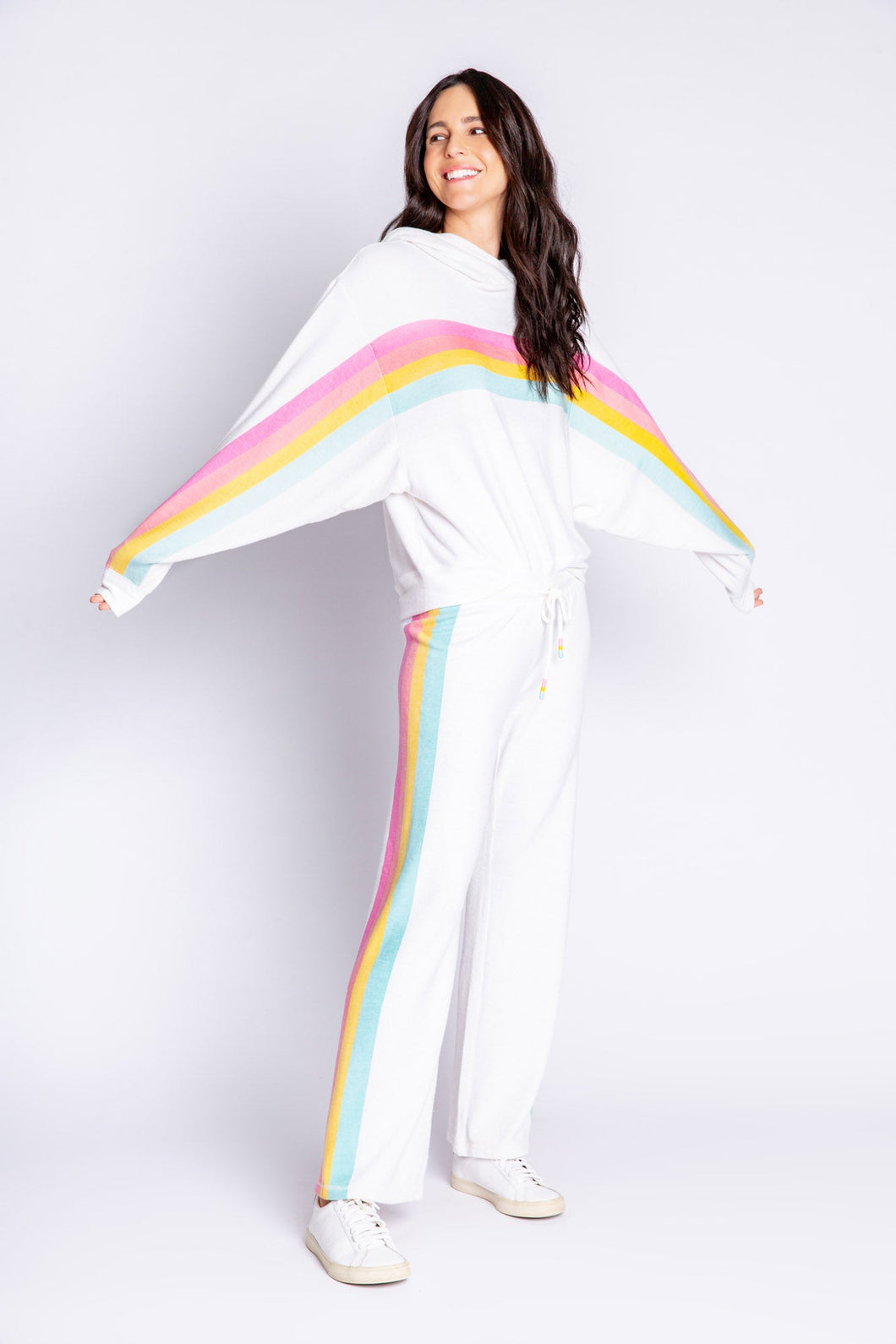 PJ Salvage Love Makes The World Stripe Hoody and Pant