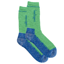 Load image into Gallery viewer, Alpaca Wool Socks Green/Blue

