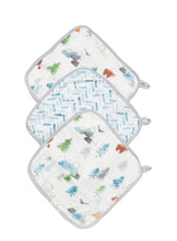 Load image into Gallery viewer, Loulou Lollipop Adventure Begins 3 Piece Washcloth Set
