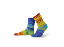 Load image into Gallery viewer, Solmate Adult Recycled Cotton Blend Sox Rainbow
